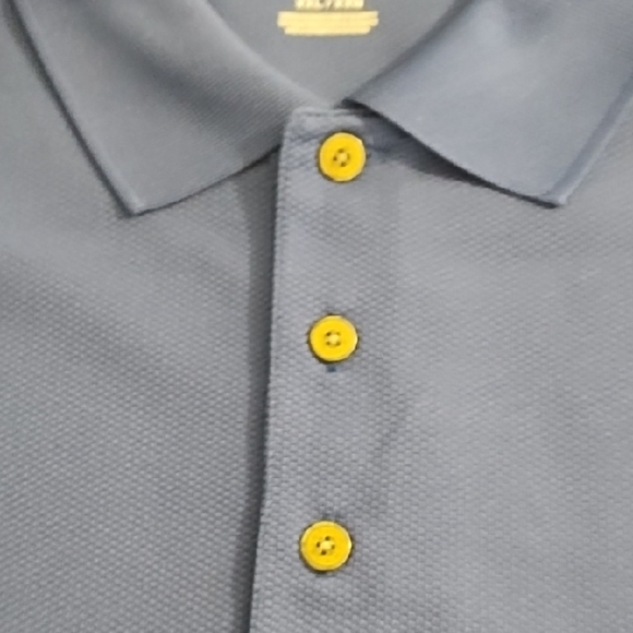 Grand Slam Navy Blue Polo Classic Short Sleeve Performance Golf Athletic Shirt - Picture 4 of 11